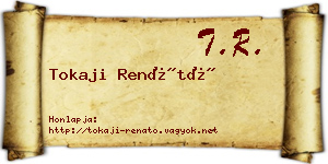 Tokaji Renátó névjegykártya